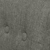 Eetkamerstoelen 2 st stof lichtgrijs - thumbnail