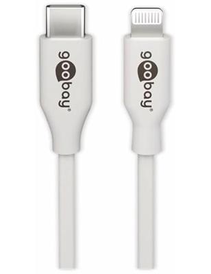 Goobay 39446 Lightning - USB-C™ laad- en synchronisatiekabel, 1 m, wit - MFi-kabel voor Apple iPhone/iPad wit