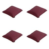 Sierkussen 45 x 45 met bies Panama bordeaux (4 stuks) Madison - Madison - thumbnail