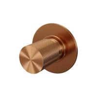 Inbouw Stopkraan Brauer Copper Carving Rond 6.5 cm Messing Koper Brauer - thumbnail
