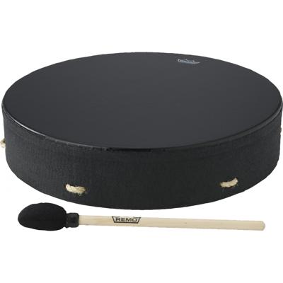 Remo E1-1316-BE Bahia Buffalo Drum Black Earth 16 inch handtrommel met mallet Remo E1-1316-BE Bahia Buffalo Drum Black Earth 16 inch handtrommel met mallet