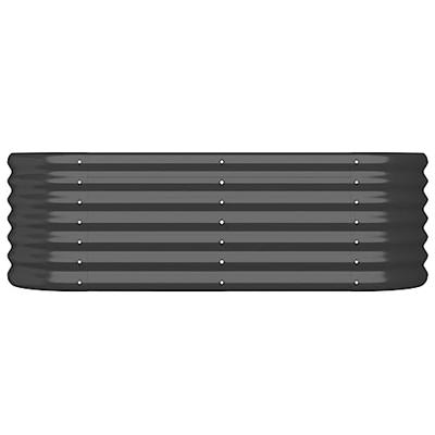 VidaXL Plantenbak 114x40x36 cm gegalvaniseerd staal antracietkleurig