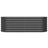 VidaXL Plantenbak 114x40x36 cm gegalvaniseerd staal antracietkleurig - thumbnail