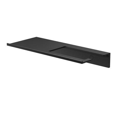 Planchet met Toiletrolhouder Zonder Klep Geesa Leev 28 cm Zwart Geesa