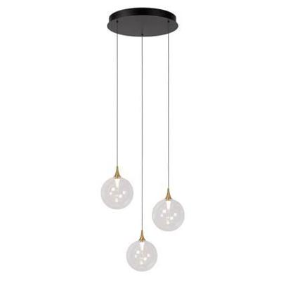 Lucide GISELA - Hanglamp - Ø 36 cm - LED Dimb. - 3x4,3W 2700K - Transparant | Premium Lucide GISELA - Hanglamp - Ø 36 cm - LED Dimb. - 3x4,3W 2700K - Transparant | Premium