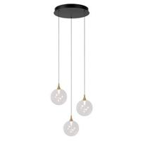 Lucide GISELA - Hanglamp - Ø 36 cm - LED Dimb. - 3x4,3W 2700K - Transparant | Premium - thumbnail