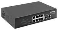 Intellinet 8-Port Gigabit Ethernet PoE+ Switch mit 2 RJ45 Gigabit Uplink-Ports 120W Netwerk switch 10 / 100 / 1000 MBit/s IEEE 802.3af (15.4 W), IEEE 802.3at - thumbnail