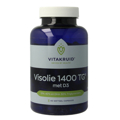 Visolie 1400 TG Triglyceriden met D3 90 Softgels