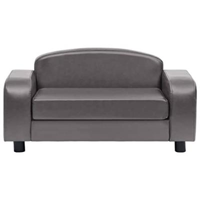 VidaXL Hondenbank 80x50x40 cm kunstleer grijs VidaXL Hondenbank 80x50x40 cm kunstleer grijs