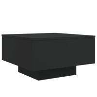 Salontafel met LED-verlichting 55x55x31 cm zwart - thumbnail