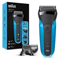 Braun Series 3 310BT Scheerapparaat met scheerblad Trimmer Zwart, Blauw - thumbnail