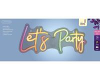Ledbord lumineo indoor usb neon let's party - thumbnail