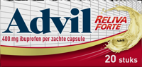 Advil Reliva Forte Liquid Capsules 400 mg - voor pijn en koorts - thumbnail
