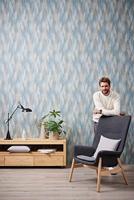 Livingwalls Metropolitan Stories. Travel Stories - Blauw - Art Deco - 391041 - thumbnail