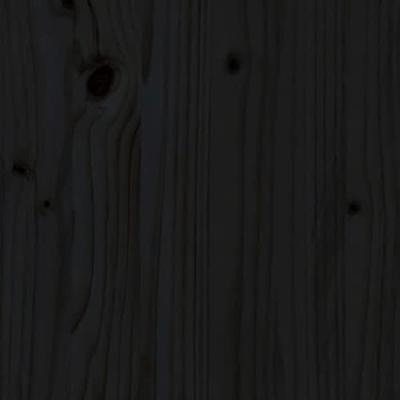 Hoofdbord 105,5x4x100 cm massief grenenhout zwart - thumbnail