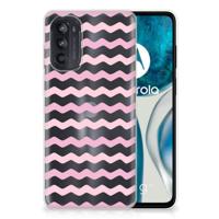 Motorola Moto G52/G82 | TPU bumper | Waves Roze - thumbnail
