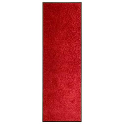Deurmat wasbaar 60x180 cm rood
