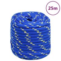 VidaXL Boottouw 18 mm 25 m polypropeen blauw - thumbnail