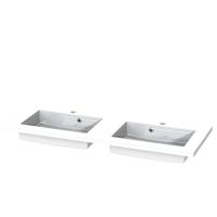 Wastafel Tiger S-line Quadro 120 cm Glanzend Wit - thumbnail