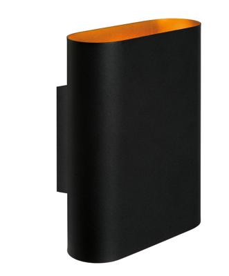 Lucide OVALIS - Wandlamp - 2xE14 - Zwart Lucide OVALIS - Wandlamp - 2xE14 - Zwart