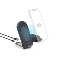 Hama Wireless Charger Set QI-FC15S 15W Draadloos Smartphone-oplaadstation Gr - thumbnail