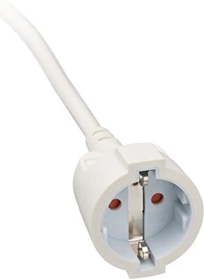 Brennenstuhl Kwaliteits kunststof verlengsnoer met platte stekker 10m H05VV-F3G1,5 wit - 1168980210