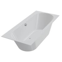 Ligbad Beterbad Xenz Madeira 170x75 cm Inclusief Badpoten Mat Wit - thumbnail