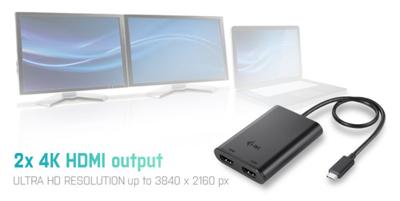 i-tec USB-C > Dual HDMI adapter - thumbnail
