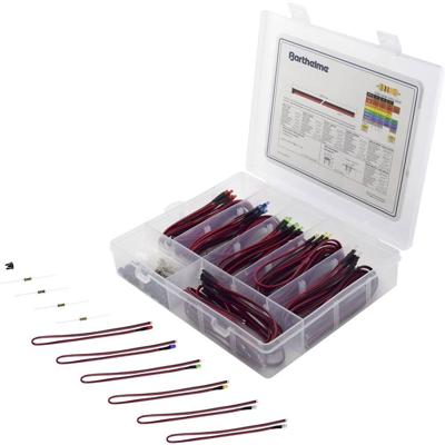 Barthelme LED-assortiment Rood, Blauw, Groen, Geel, Koud-wit, Warm-wit Rond 3 mm 100 mcd, 600 mcd, 1500 mcd, 8000 mcd, 9000 mcd 25 °, 30 ° 20 mA 2 V, 3 V