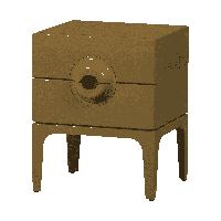 Ladekast Merge 2 lades Honinggeel - thumbnail