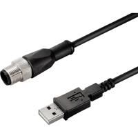 Weidmüller 2556580000 Sensor/actuator dataconnector, geassembleerd M12 Aantal polen (sensoren): 4 Stekker, recht 1.00 m 1 stuk(s) - thumbnail