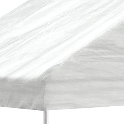 Prieel met dak 8,92x2,28x2,69 m polyetheen wit