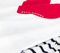 Pyjamashort voor kinderen met hartjesprint PETIT BATEAU marineblauw - thumbnail