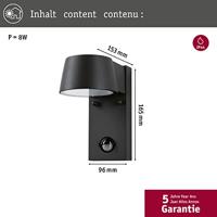 Paulmann Capea 94453 LED-buitenlamp met bewegingsmelder (wand) LED 6 W Grijs - thumbnail