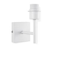 Wandlamp Mati voor lampenkap, 10-10-18cm, Wit, Wandlamp gemaakt-van, Metaal, geschikt-voor-E27-LED-lichtbron, voor-lampenkap-met-doorsnede-max., 20cm - thumbnail