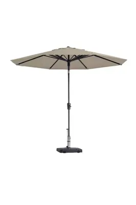Paros II round ecru stokparasol 300 cm zonwering Madison - Madison