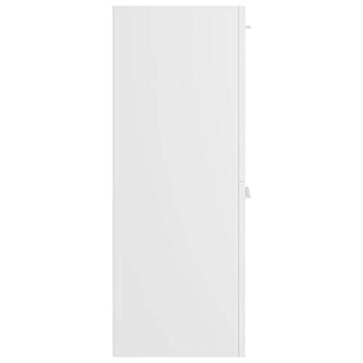 VidaXL Badkamerkast 30x30x80 cm bewerkt hout wit VidaXL Badkamerkast 30x30x80 cm bewerkt hout wit