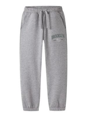 Name it winter sweat broek jongens - grijs - regular fit - NkmNewi