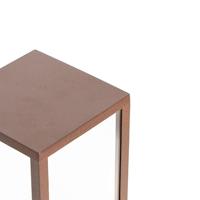 QAZQA Industriële staande buitenlamp roestbruin 80 cm IP44 - Charlois - thumbnail