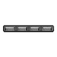 Techly 4-poorts Mini Hub USB 2.0 Black - thumbnail