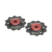 ENDURO BEARINGS Jockey wheel set zero ceramic - shimano - 11 speed - red - thumbnail