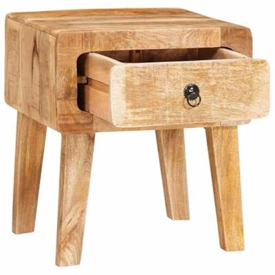 Bijzettafel met lade Bruin 40 x 32 x 46 cm Massief Mango Hout