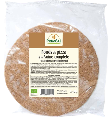 Primeal Pizza basis 150 gram bio 2 Stuks Primeal Pizza basis 150 gram bio 2 Stuks