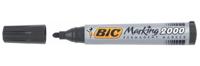 Bic permanent marker 2000-2300 zwart, schrijfbreedte 1,7 mm, ronde punt - thumbnail