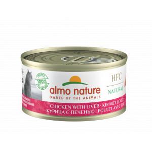 Almo Nature HFC Natural kip met lever natvoer kat (70 g) 18 x 70 g Almo Nature HFC Natural kip met lever natvoer kat (70 g) 18 x 70 g