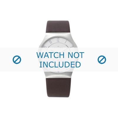 Horlogeband Skagen 233XXLSL / 233XXXLSL / 233XXLSCD / 233XXLSLD Leder Bruin 20mm