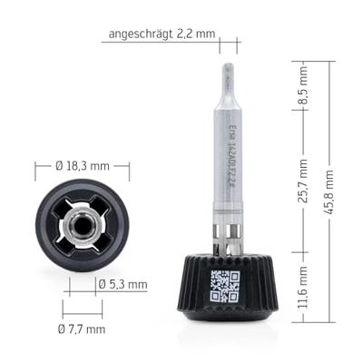 Ersa 0142ADLF22/SB Soldeerpunt Schuin Grootte soldeerpunt 2.20 mm Inhoud: 1 stuk(s) Ersa 0142ADLF22/SB Soldeerpunt Schuin Grootte soldeerpunt 2.20 mm Inhoud: 1 stuk(s)