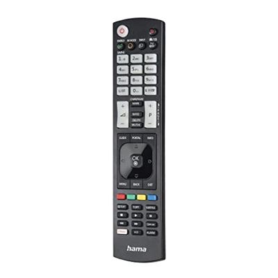 Hama Universal Remote Control voor LG TVs IR Teachable Illuminating Buttons Afstandsbediening Zwart - thumbnail
