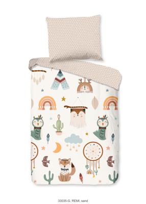 Good Morning Peuter dekbedovertrek "tipi-tenten / boho" - Zand - (120x150 cm) - Katoen Good Morning Peuter dekbedovertrek "tipi-tenten / boho" - Zand - (120x150 cm) - Katoen