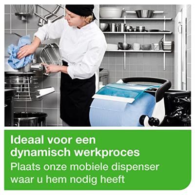 Tork vloerstandaard kunstof wit/turquoise 652000